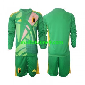 Maillot de Foot Belgique Gardien Troisième UEFA EURO 2024 Manches Longues - Enfant